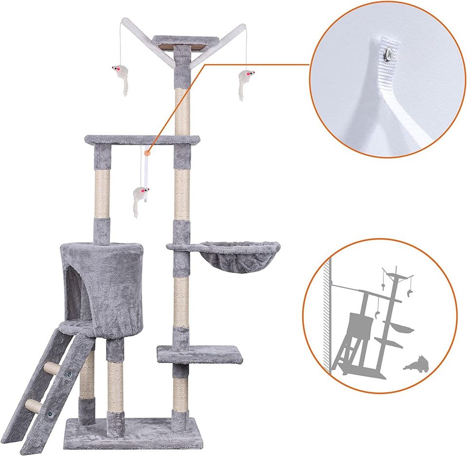 145cm Cat Tree Scratch Tower