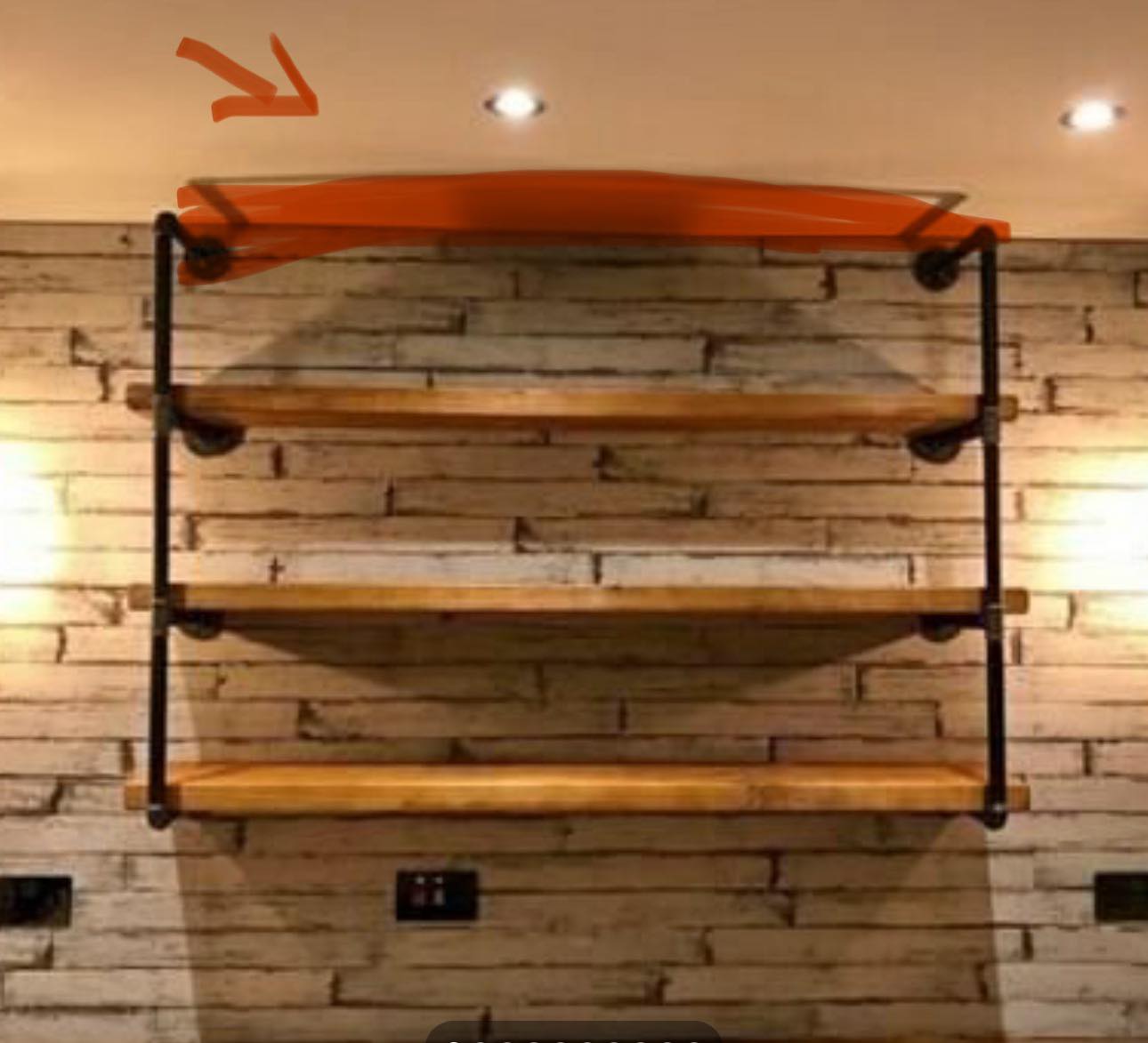 ** Private Order - Steven Barrett ** - 3 Tier Scaffold Pipe Shelving Pipe Unit
