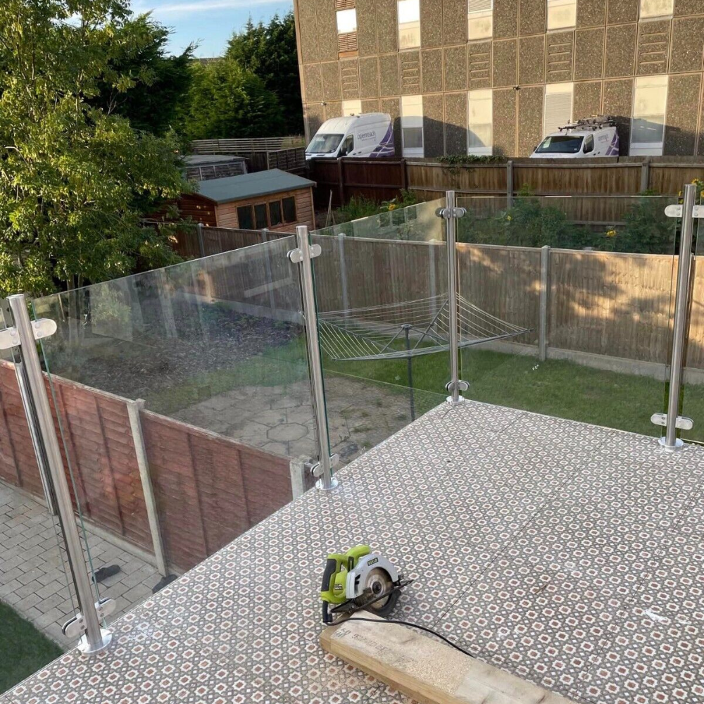 900mm High Toughened Glass Balustrade Panels - Custom Cuts Available