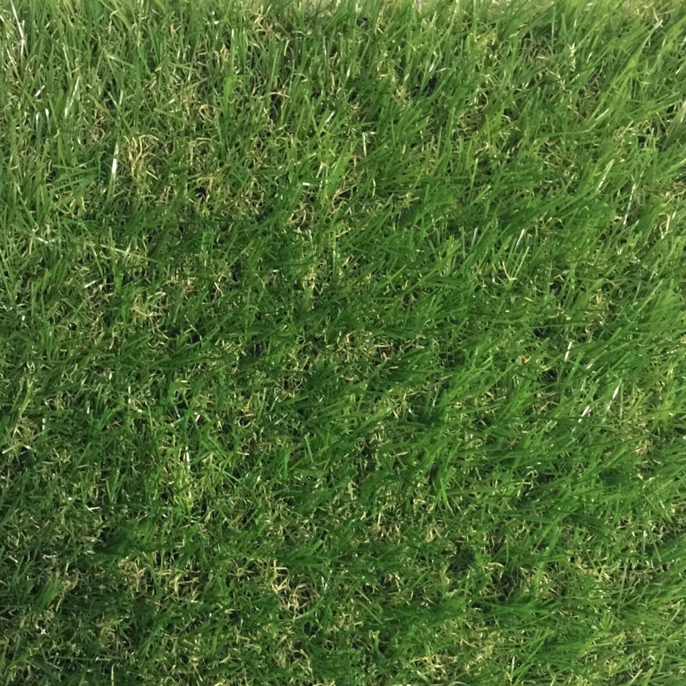 Close-up of realistic 40mm artificial grass lawn