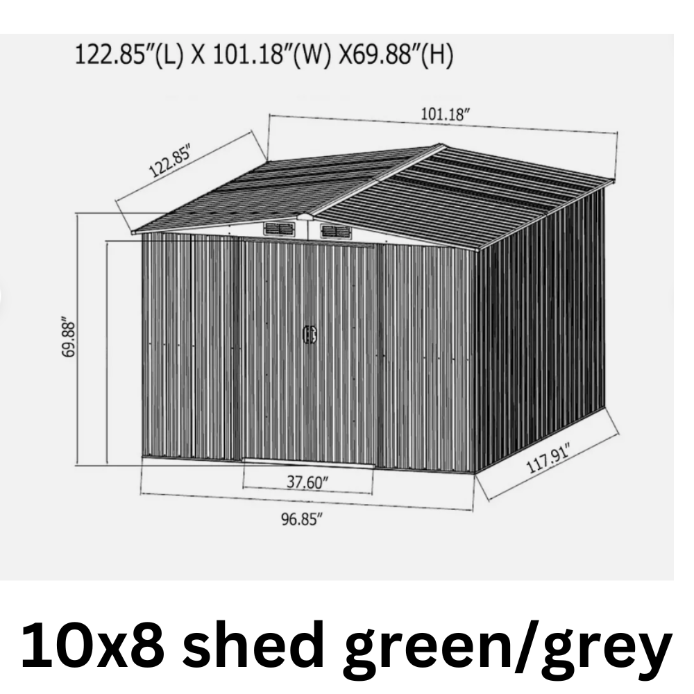 Solid Metal Garden Sheds
