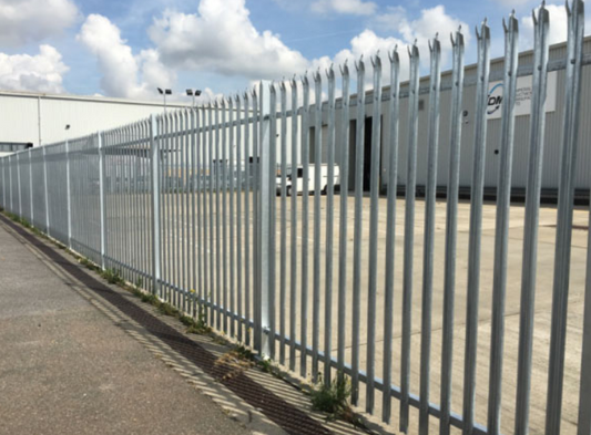 Galvanised Palisade Fencing