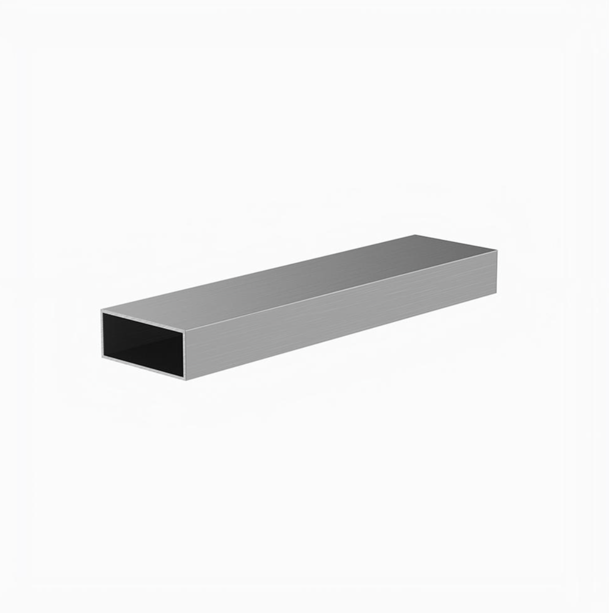 6063 Aluminium Box Rectangle Section - 5m Lengths