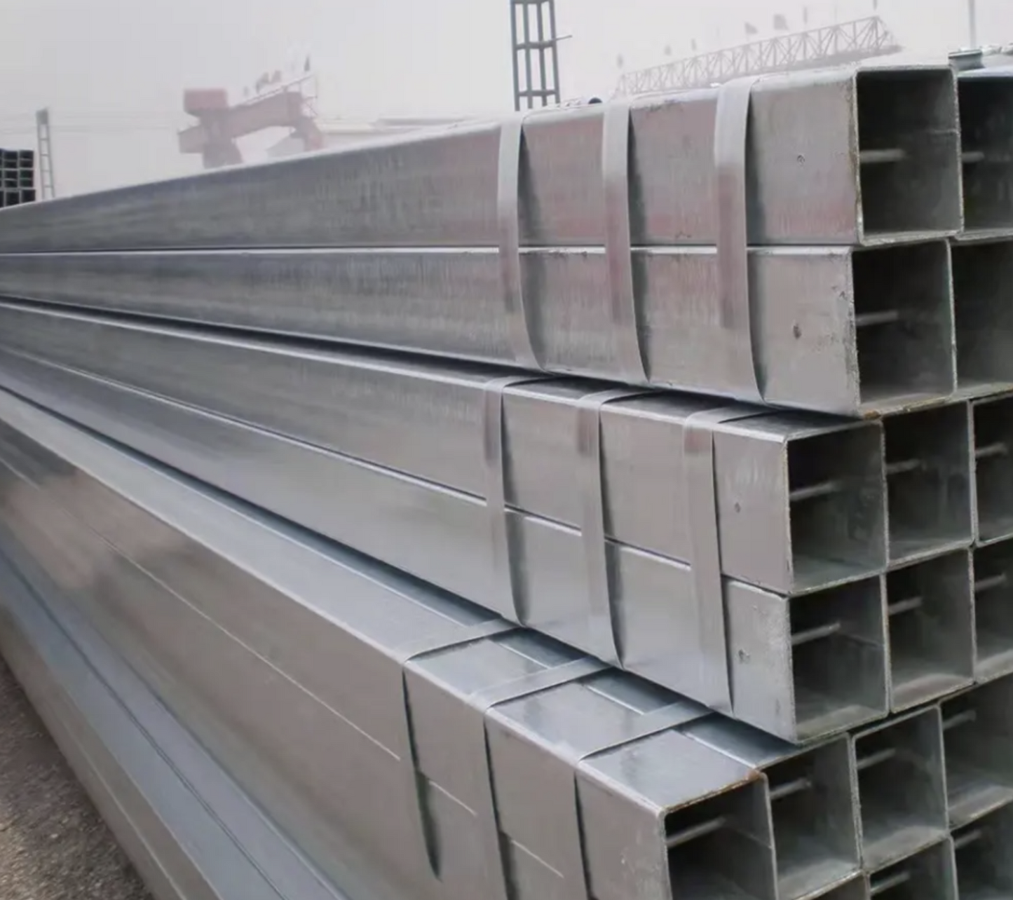 Galvanised Steel Box Rectangle Section - 6m Long