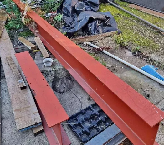 152x152 UC30 S355 Mild Steel Red Oxide RSJ