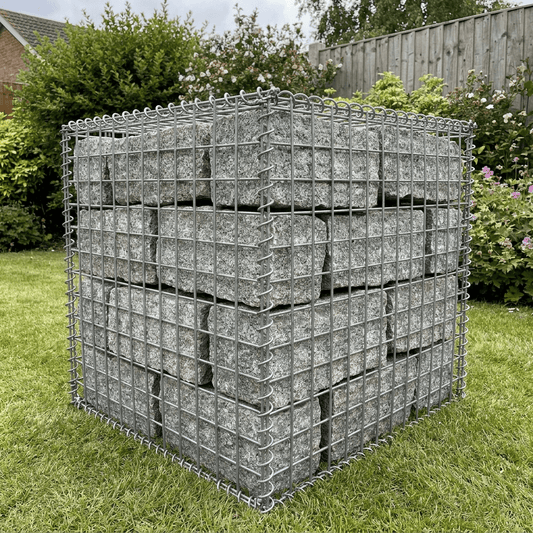 Heavy Duty Gabion Baskets — 8 Gauge 4mm Galvanised Stone Cages - Rackerman