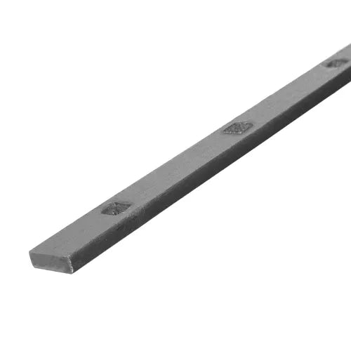Pre-punched steel holed bars for balustrade infill - 100mm gap compliant railing infill