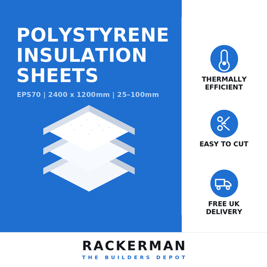 Expanded polystyrene insulation board EPS70 - rigid closed-cell foam floor and wall insulation