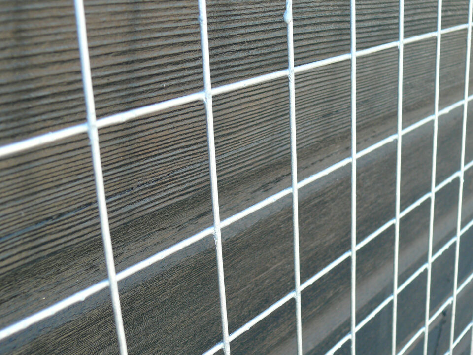 8x4 Galvanised Mesh Panels 12g, 1" holes