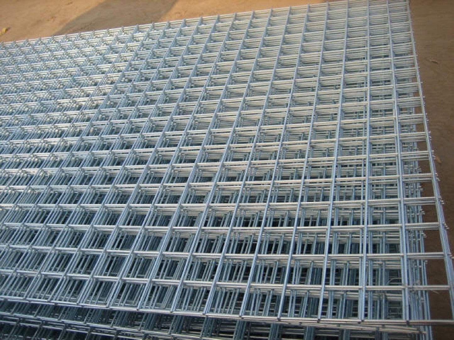 8x4 Galvanised Mesh Panels 12g, 1" holes