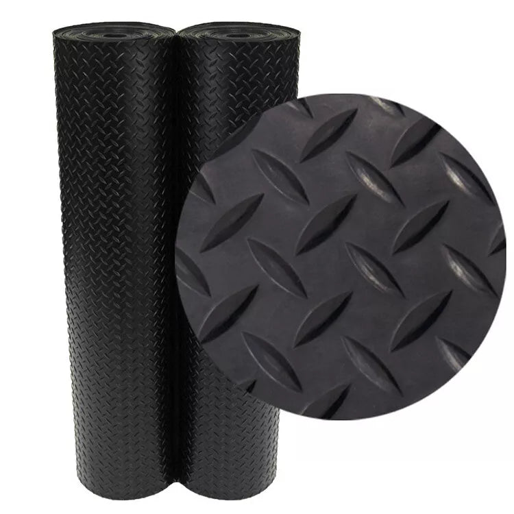 Private order.: Matt Rainbow - 2 x 11m x 1.5m Rubber Checker Flooring