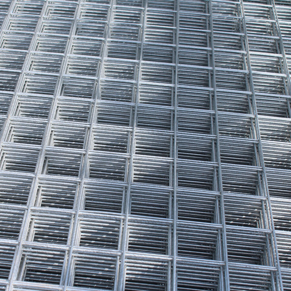 8x4 Galvanised Mesh Panels 12g, 1" holes