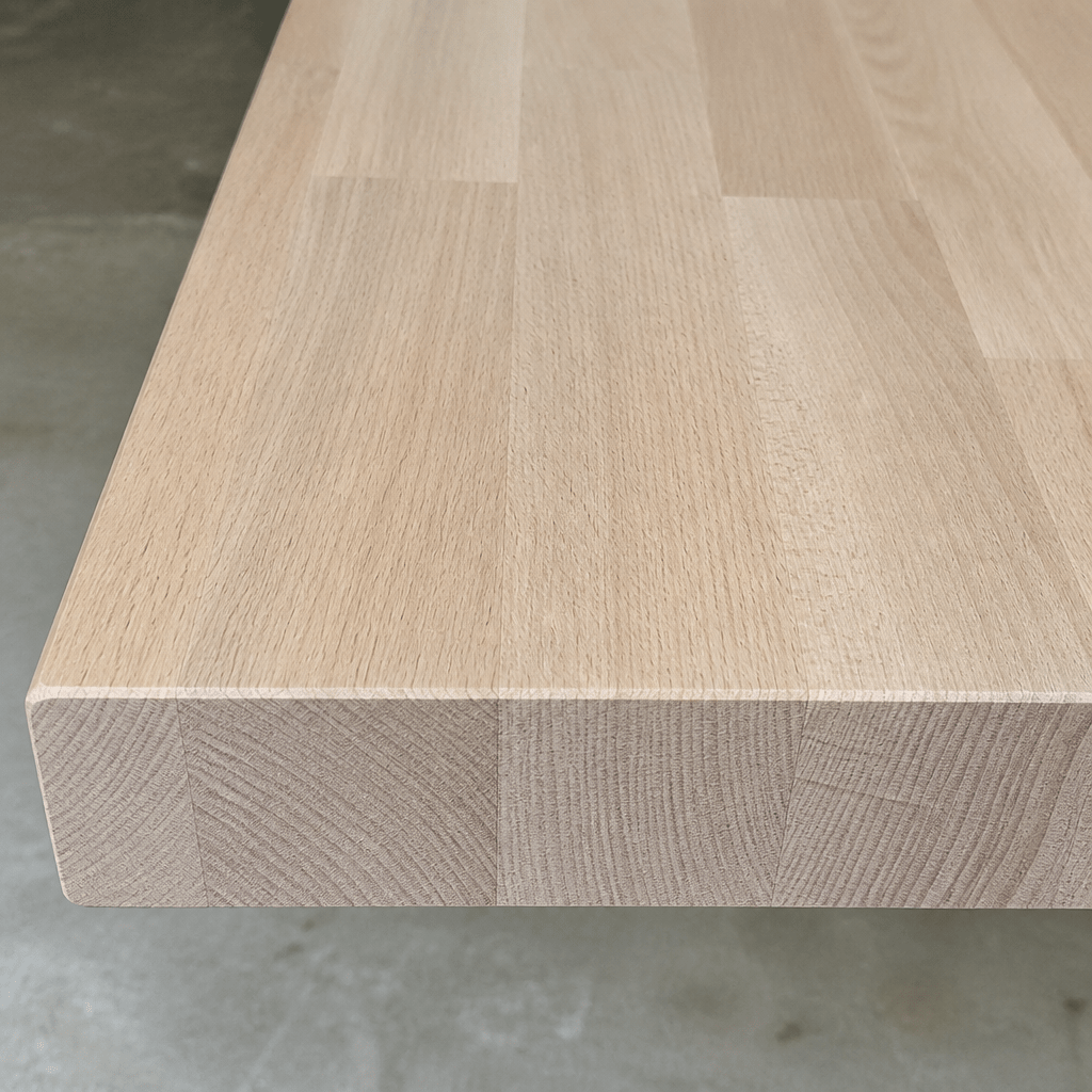 Solid Beech Kitchen Worktop 38mm – Real Solid Wood Beech Worktop, Cut to Size, Breakfast Bar, Kitchen Island & Upstand - Rackerman