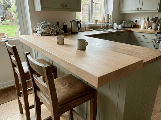 Solid Beech Worktop 38mm – Real Hardwood Kitchen Tops - Rackerman