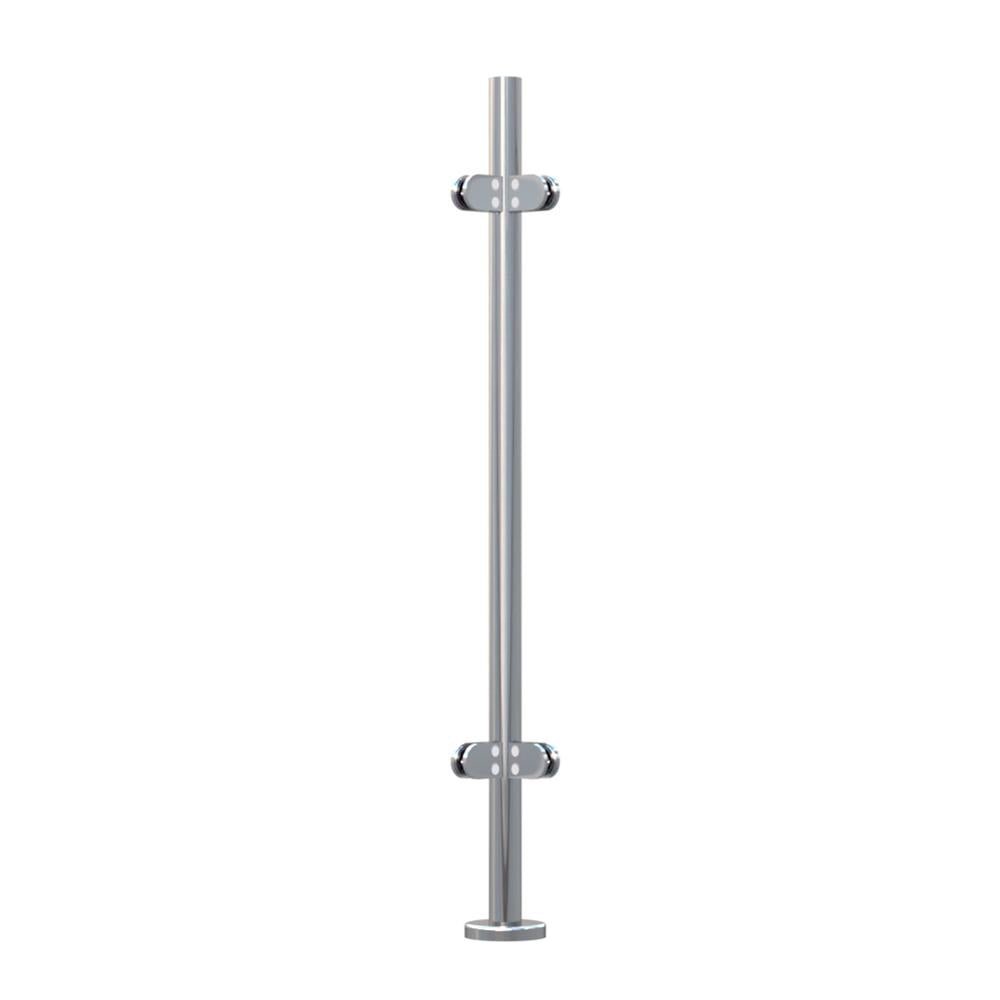 Stainless Steel Handrail Posts – 316 Mirror Polish Balustrade Posts & Uprights for Handrail & Glass Balustrade - Rackerman