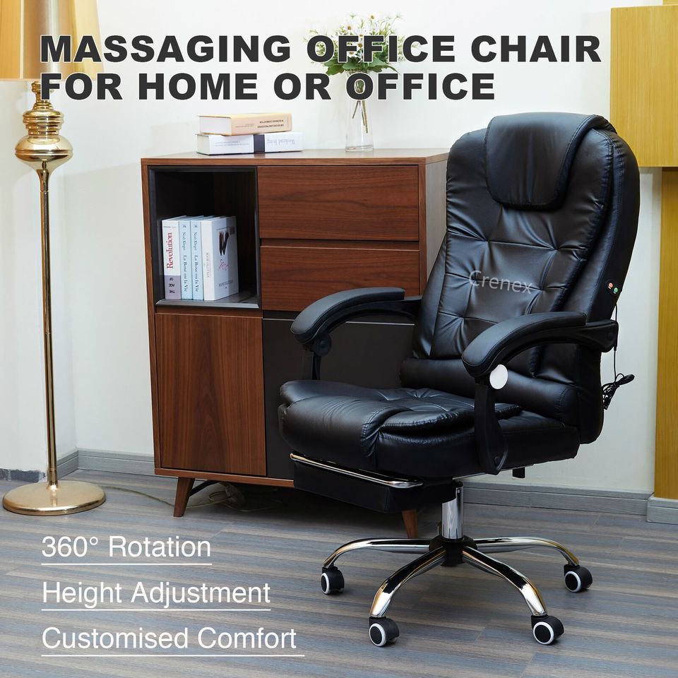 Luxury Massage Computer Office Desk Gaming Chair Swivel Recliner