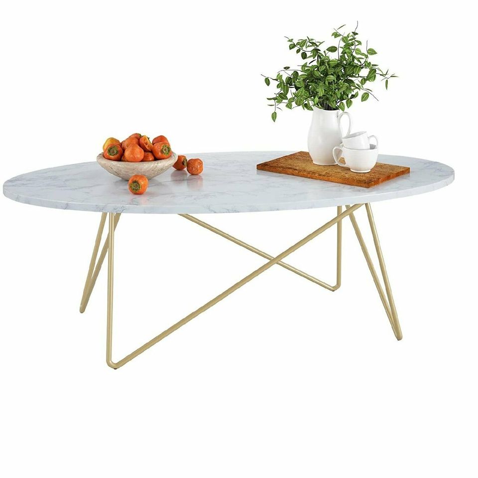 Coffee Table Modern Table Marble Effect