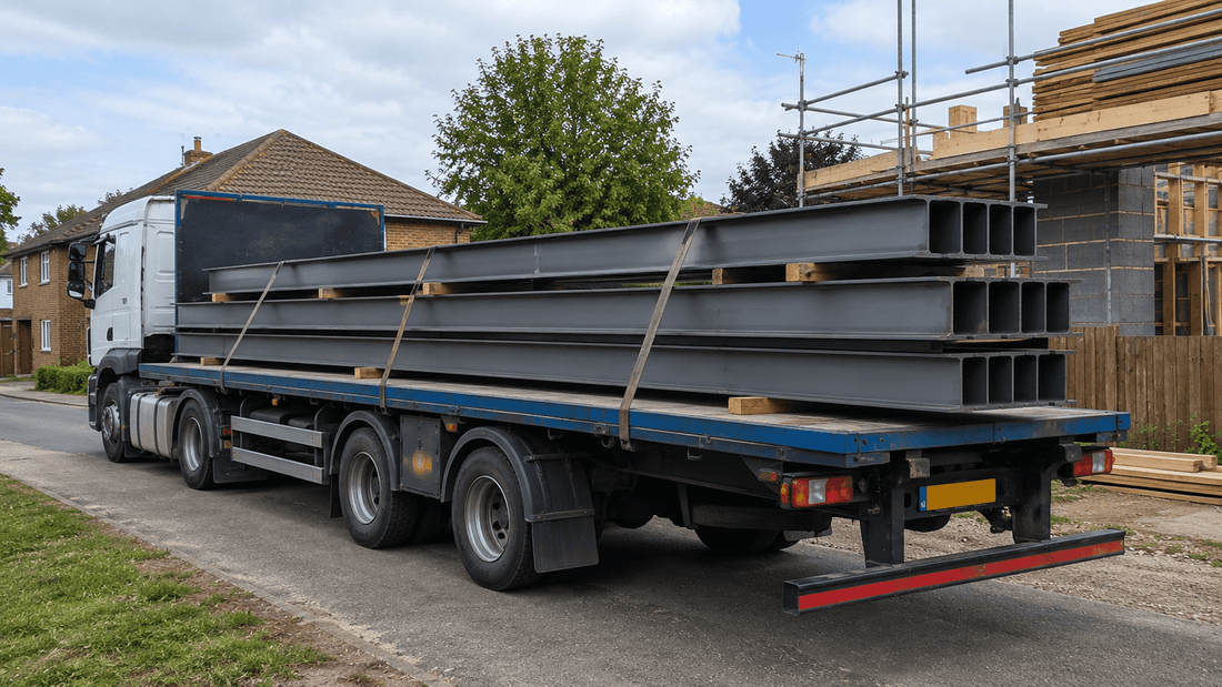 How RSJ Steel Beams Are Delivered in the UK - Rackerman