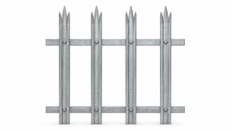 Galvanised Palisade Fencing