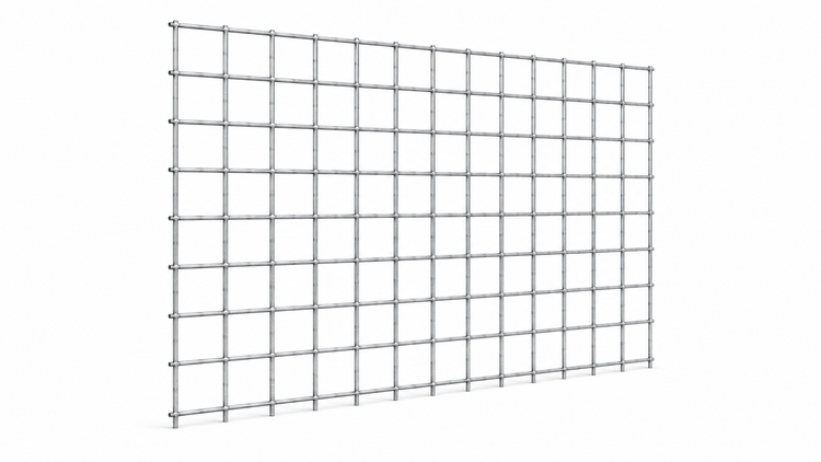 12 Gauge galvanised mesh panels in 6ft x 3ft and 8ft x 4ft sizes