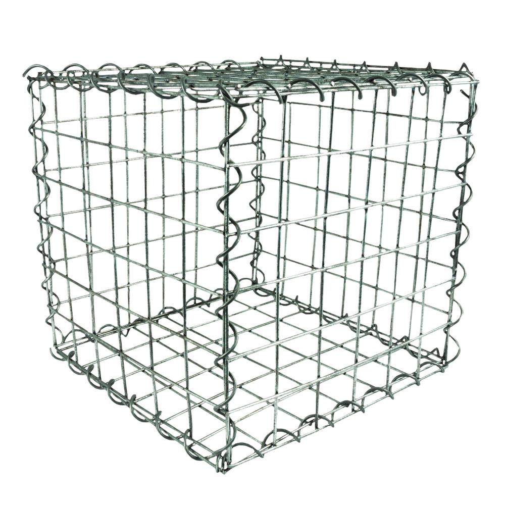 Galvanised welded mesh gabion basket 1.5m x 0.5m x 0.5m - 3mm wire 75mm aperture