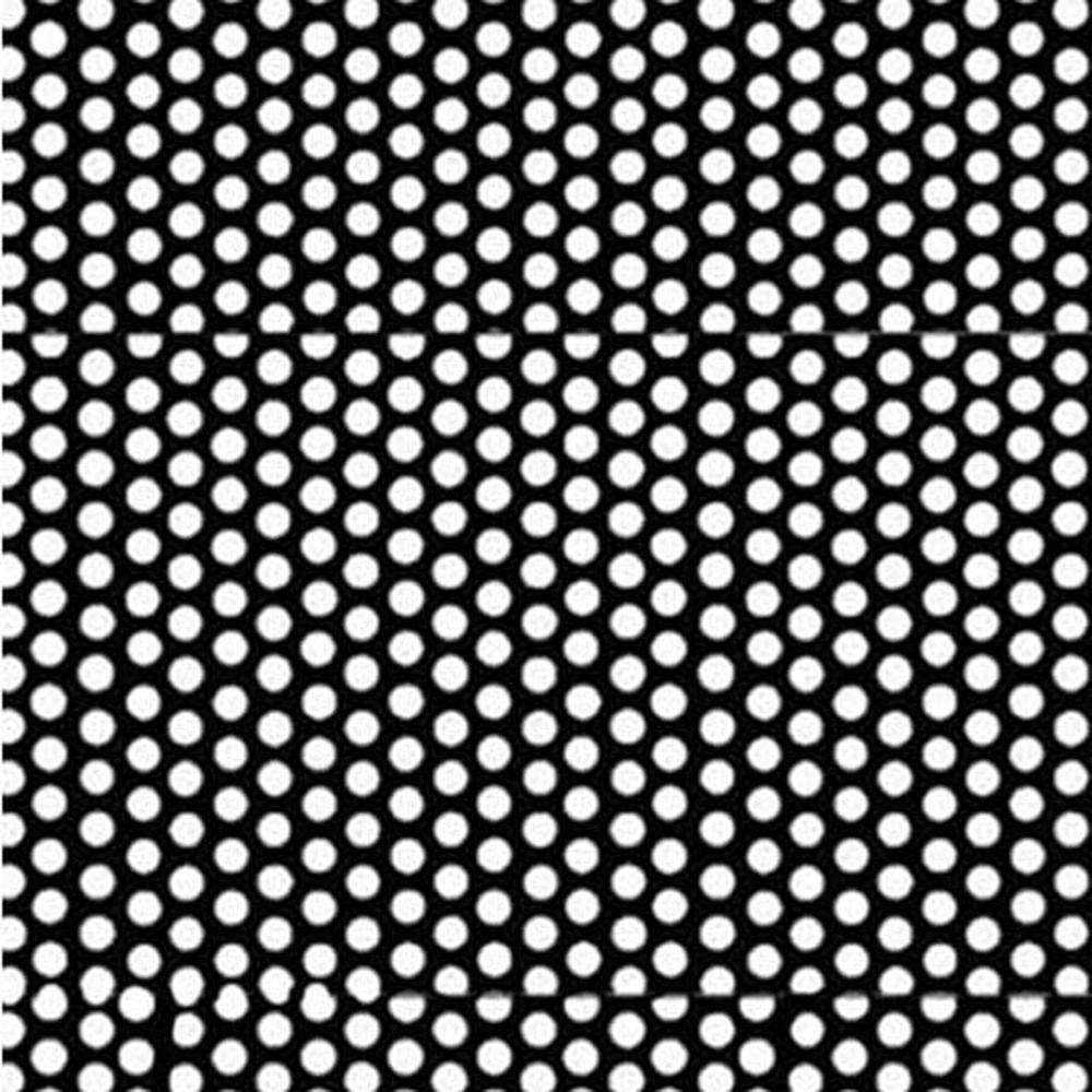 Perforated mild steel sheet R1.5/T2.75 - 2x1m x 1mm, 1.5mm round holes at 2.75mm pitch