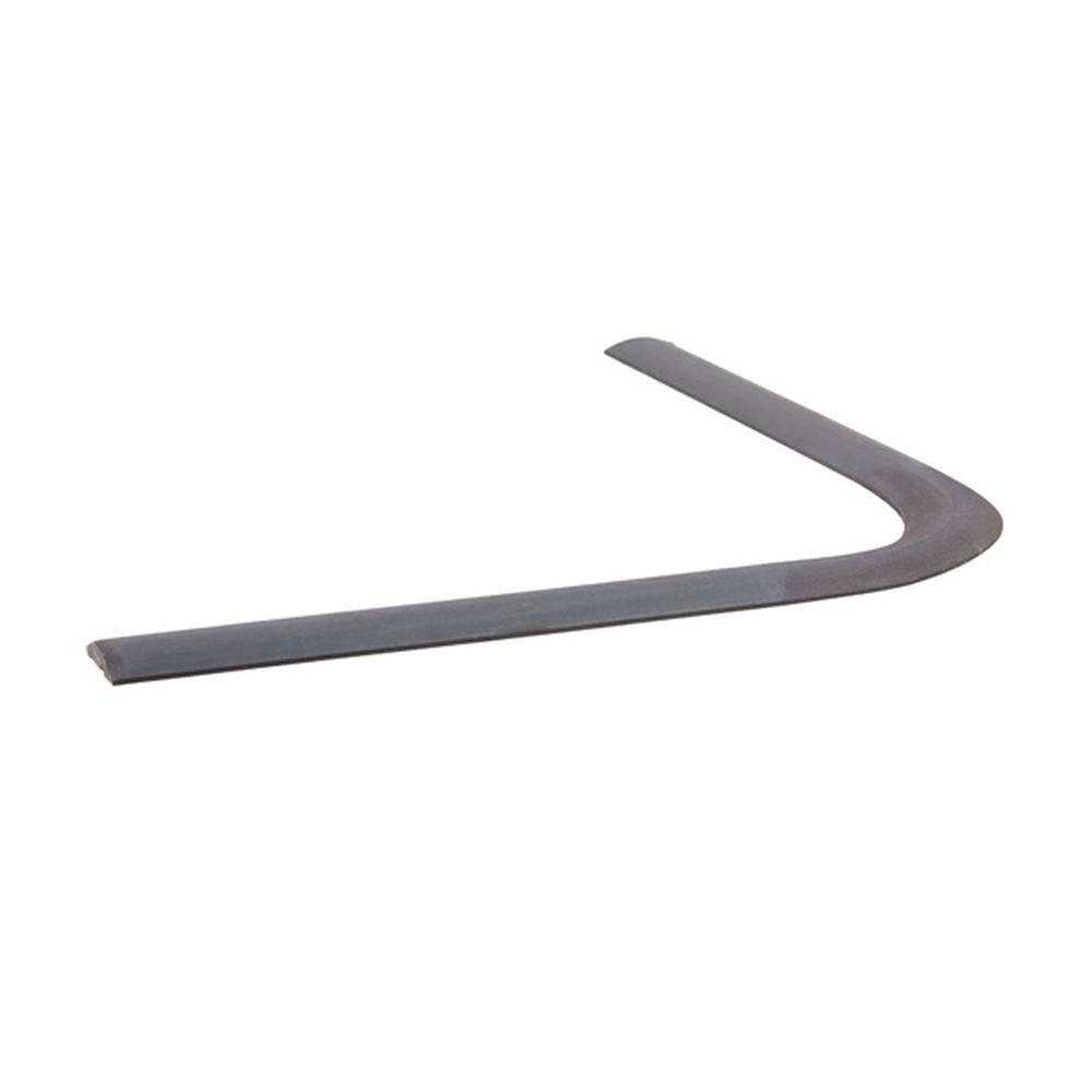 Convex bar feather edge handrail ends and corners - pre-formed steel handrail fittings
