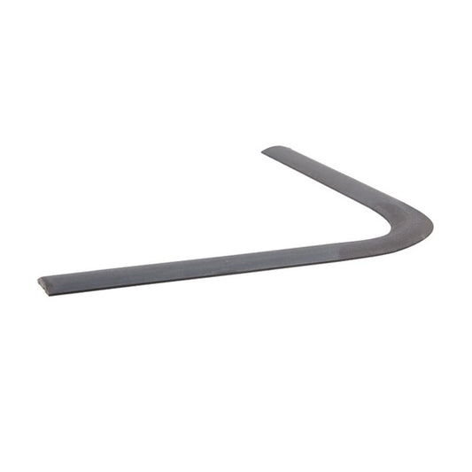 Convex bar feather edge handrail ends and corners - pre-formed steel handrail fittings