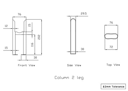 Cast Iron Radiator Legs White Black Anthracite