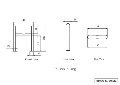 Cast Iron Radiator Legs White Black Anthracite