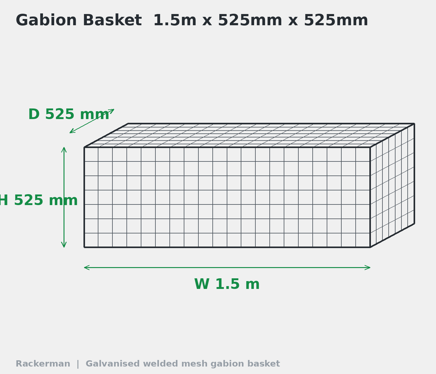 GALFAN Gabion Baskets – 10 Gauge Welded Wire Stone Cages