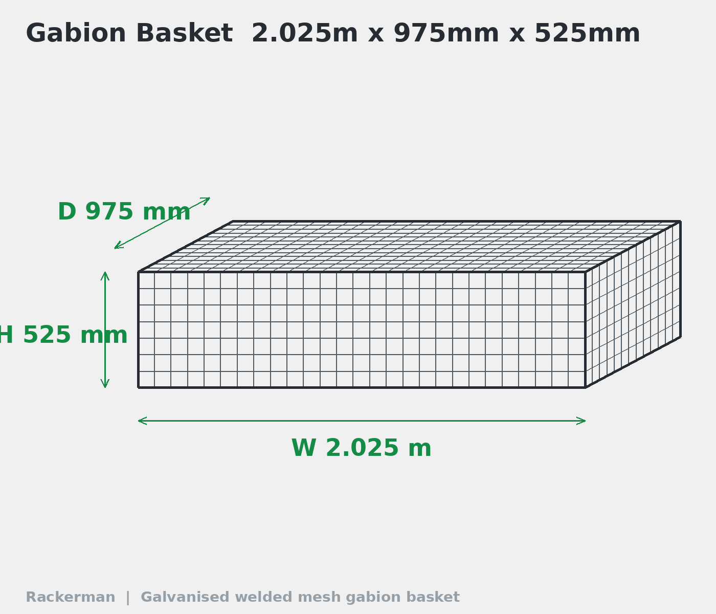 GALFAN Gabion Baskets – 10 Gauge Welded Wire Stone Cages