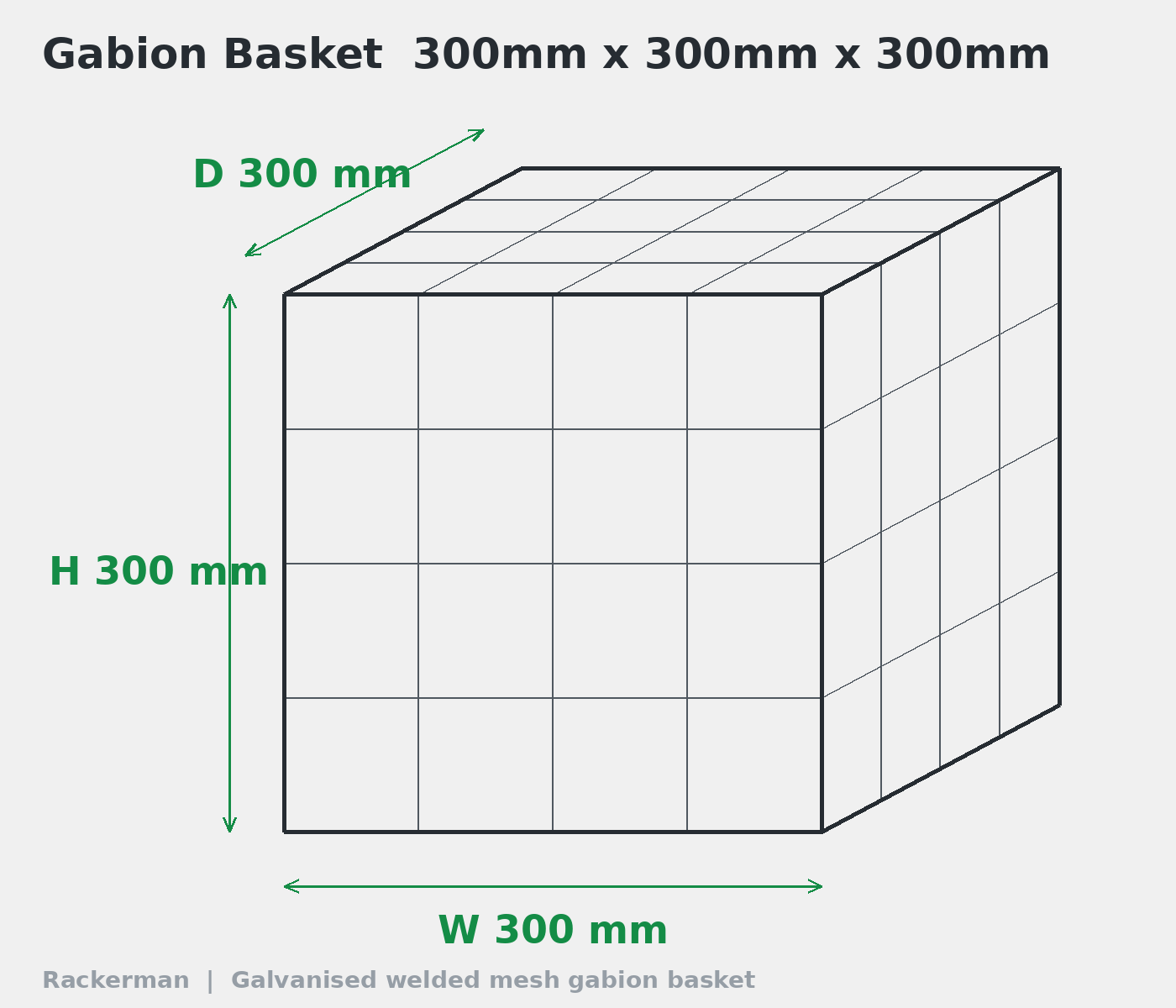GALFAN Gabion Baskets – 10 Gauge Welded Wire Stone Cages