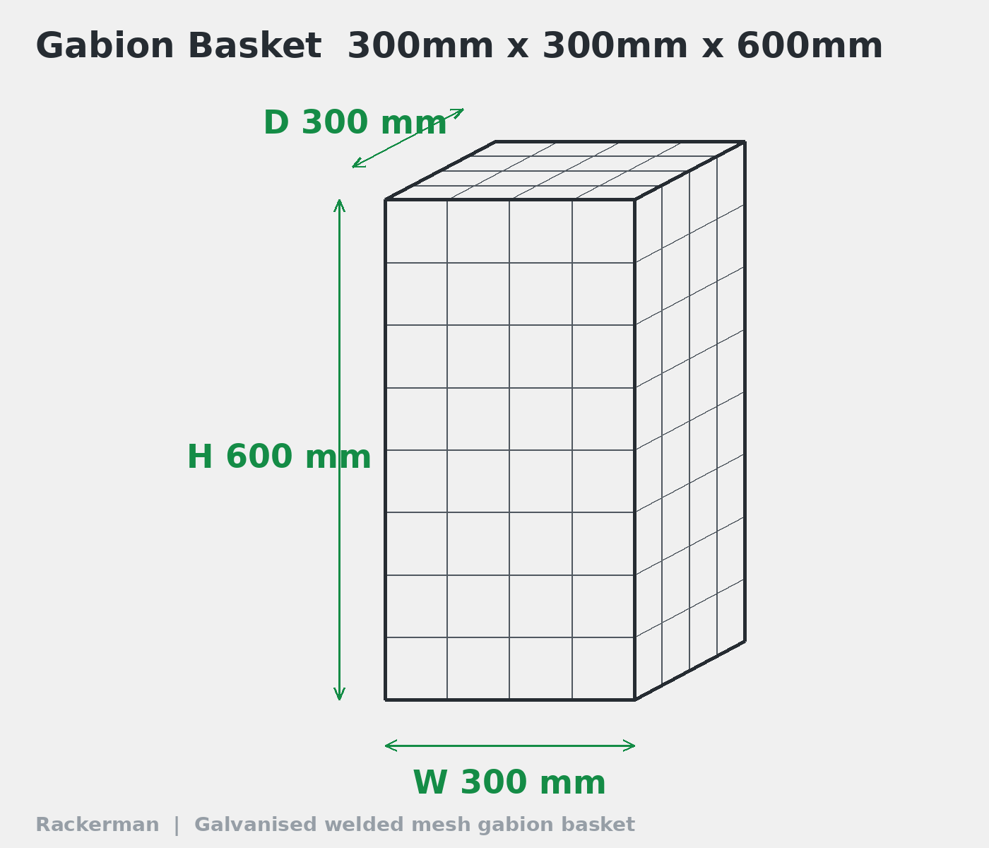 GALFAN Gabion Baskets – 10 Gauge Welded Wire Stone Cages