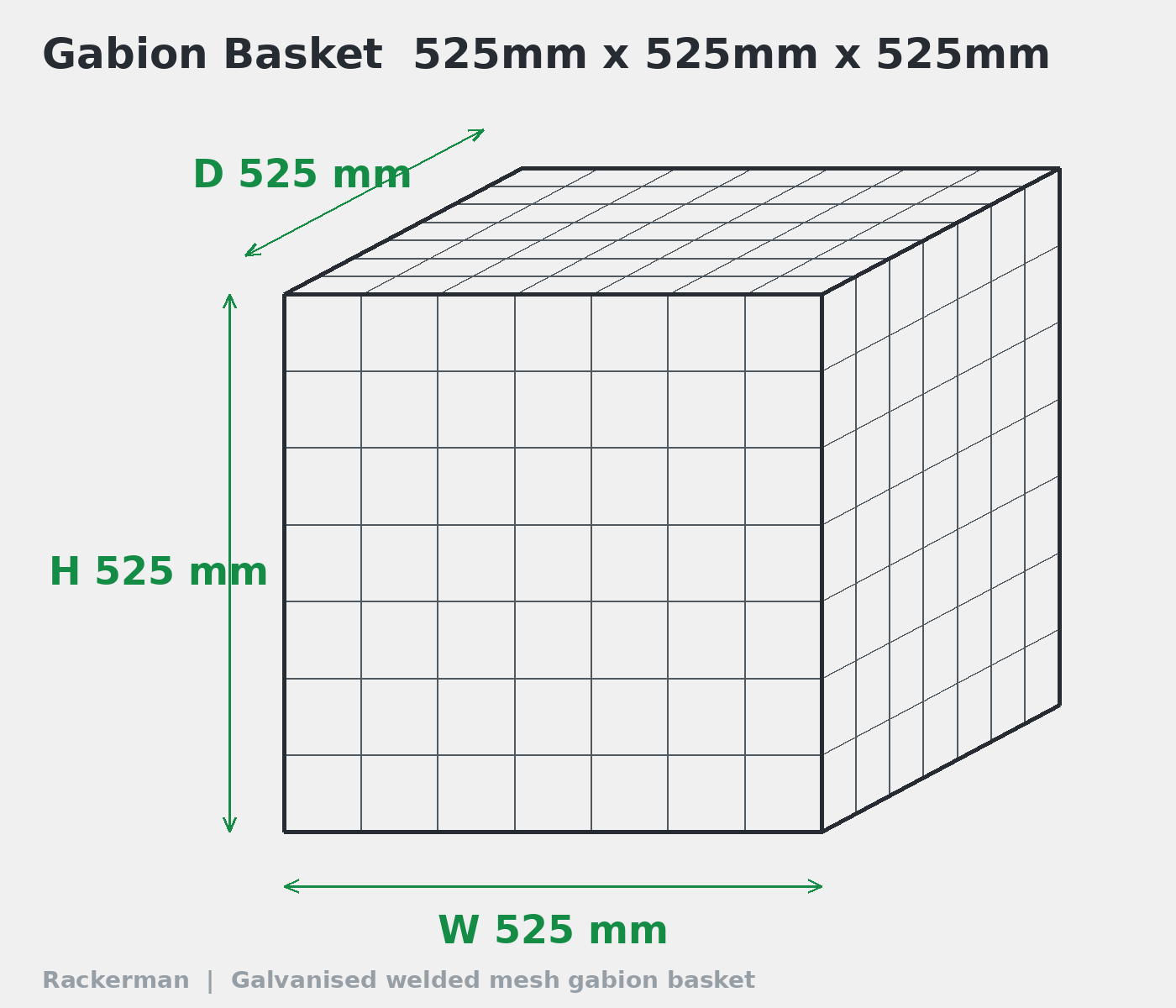 GALFAN Gabion Baskets – 10 Gauge Welded Wire Stone Cages