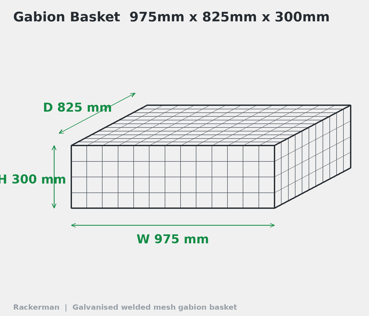 GALFAN Gabion Baskets – 10 Gauge Welded Wire Stone Cages