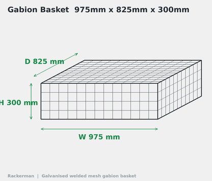 GALFAN Gabion Baskets – 10 Gauge Welded Wire Stone Cages