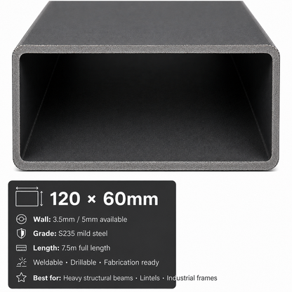 Mild Steel Rectangular Hollow Section 7.5m – S235 RHS