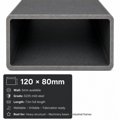 Mild Steel Rectangular Hollow Section 7.5m – S235 RHS