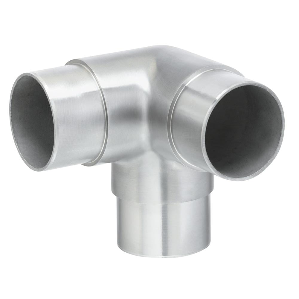 Handrail Joiner 304 Satin - 48.3mm tube / 3-way corner / 90°