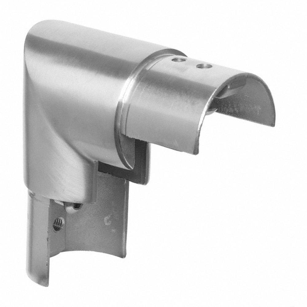 Handrail Joiner 304 Satin - 48.3mm tube / 90° vertical corner (split tube)