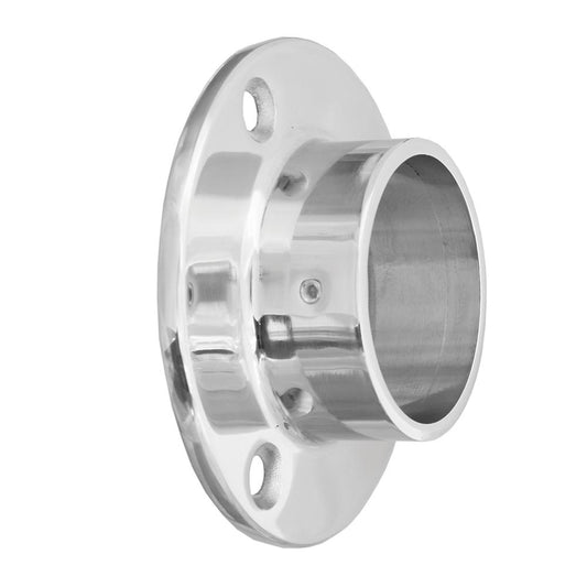Wall Flange 316 Mirror - 42.4mm tube / external fit round