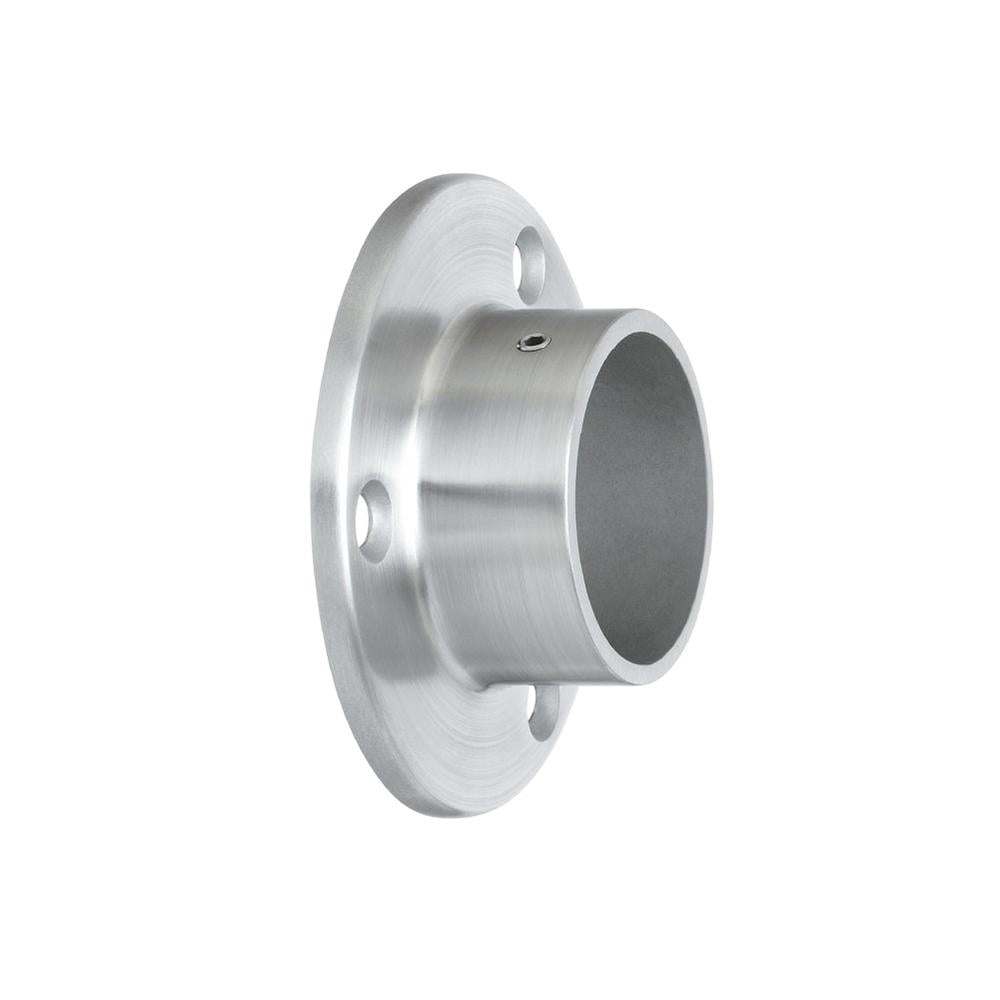 Wall Flange 316 Satin - 42.4mm tube / external fit round