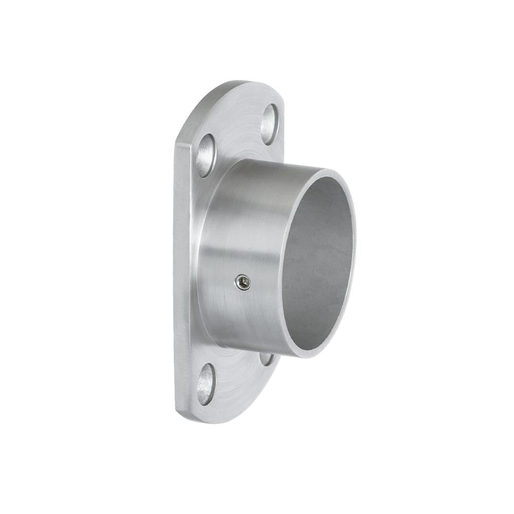 Wall Flange 316 Satin - 42.4mm tube / square edge external fit