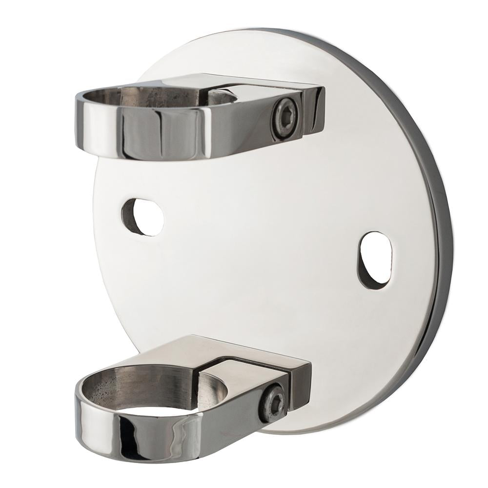 Wall Flange 316 Mirror - 42.4mm tube / wall baluster bracket round back