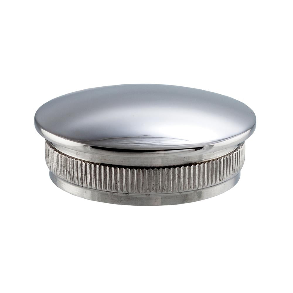 End Cap 316 Mirror - 42.4mm tube / raised top hammer fit