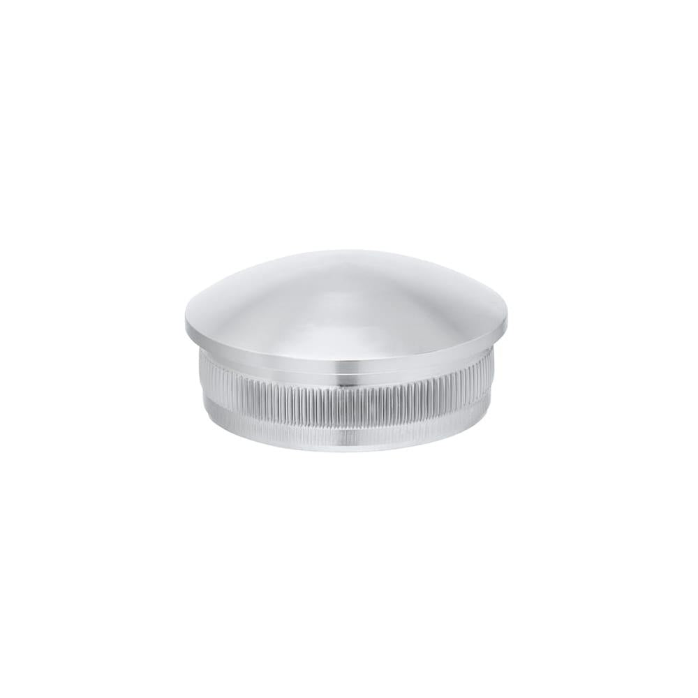 End Cap 316 Satin - 48.3mm tube / raised top hammer fit