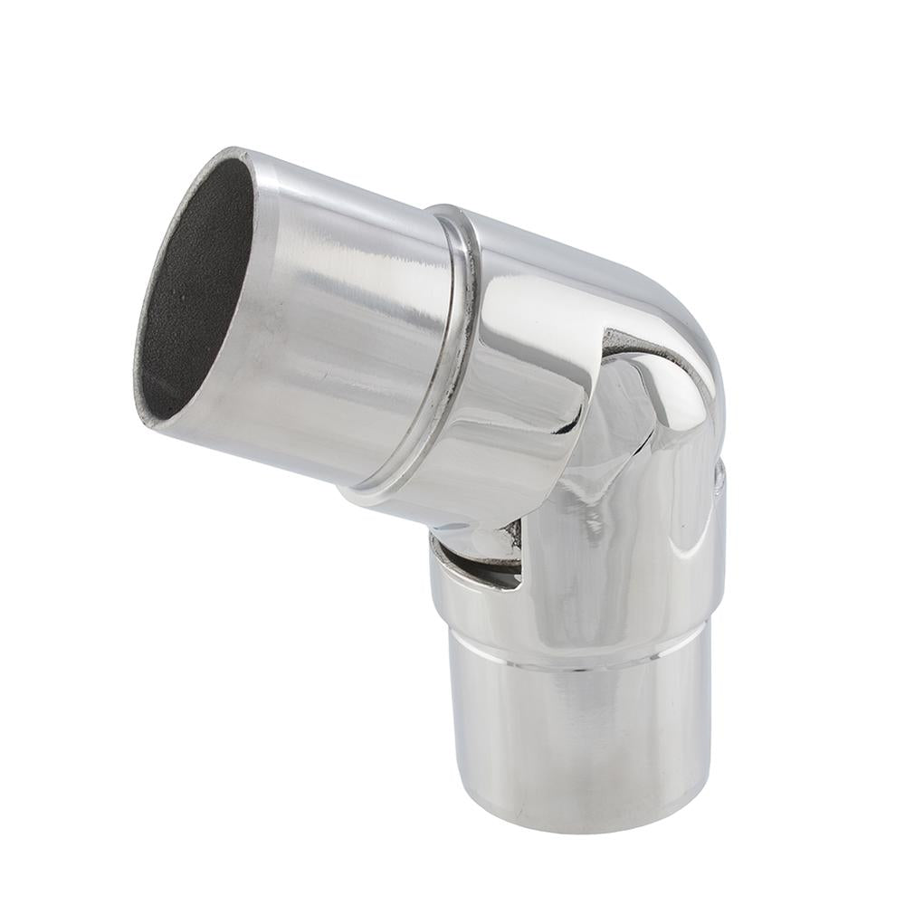 Handrail Joiner 316 Mirror - 42.4mm tube / 0-70° adjustable smooth