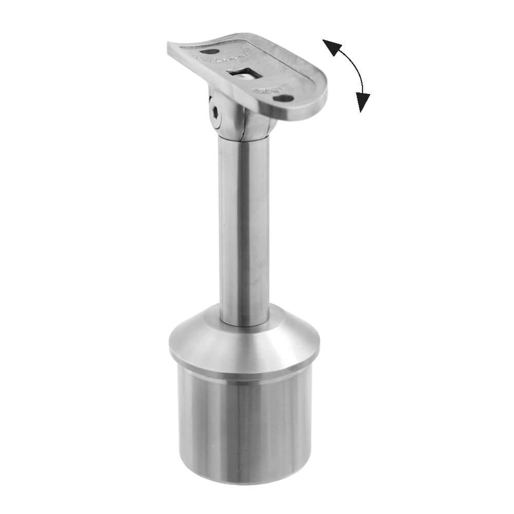 Saddle Clamp 316 Satin - 48.3mm fix / adjustable spigot