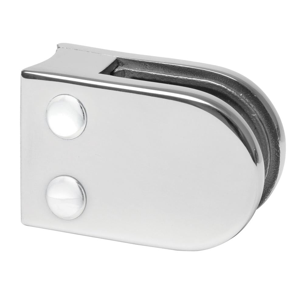 Glass Clamp 316 Mirror - 42.4mm tube / 10mm glass / round